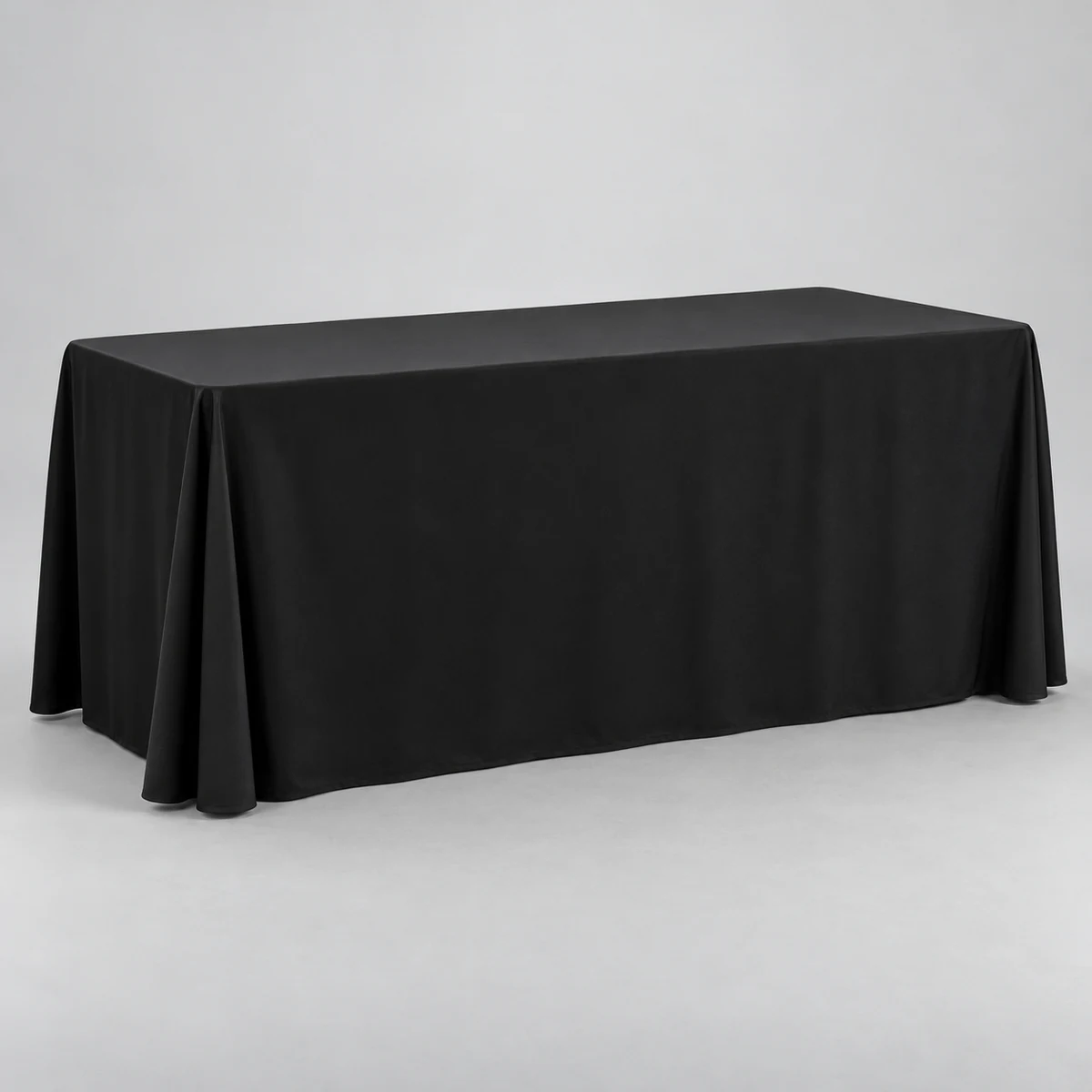 Rectangular Table Cover – BLACK STRAIGHT