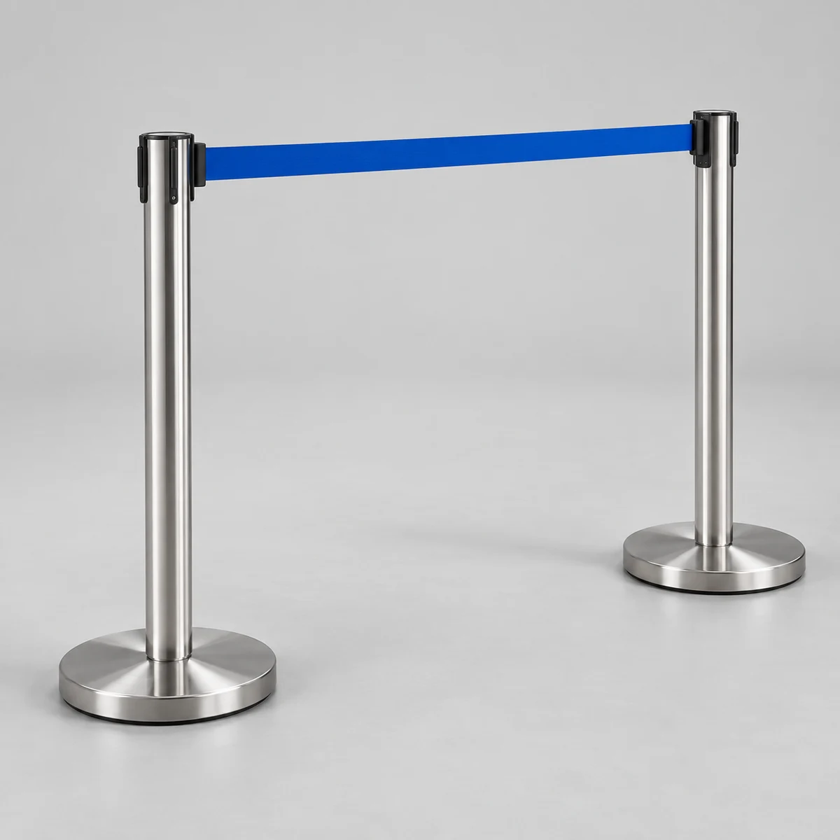 Tensa Barrier Silver Pole – 1 M BLUE BELT